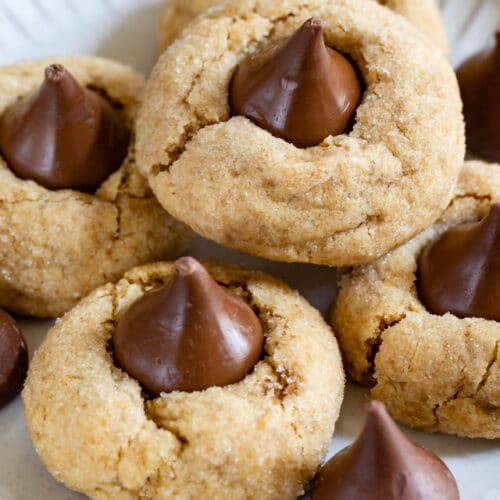 Peanut Butter Blossoms Cookies Recipes - Crazy for Crust