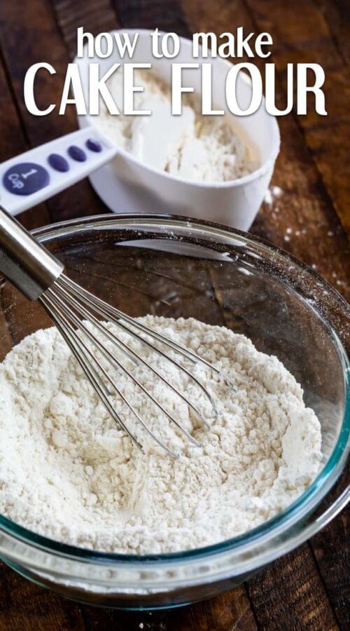 Easy DIY Cake Flour Substitute from All Purpose Crazy for Crust