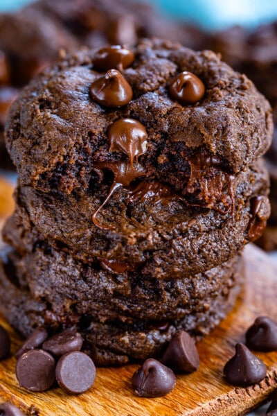 Double Chocolate Chip Cookies - Crazy for Crust