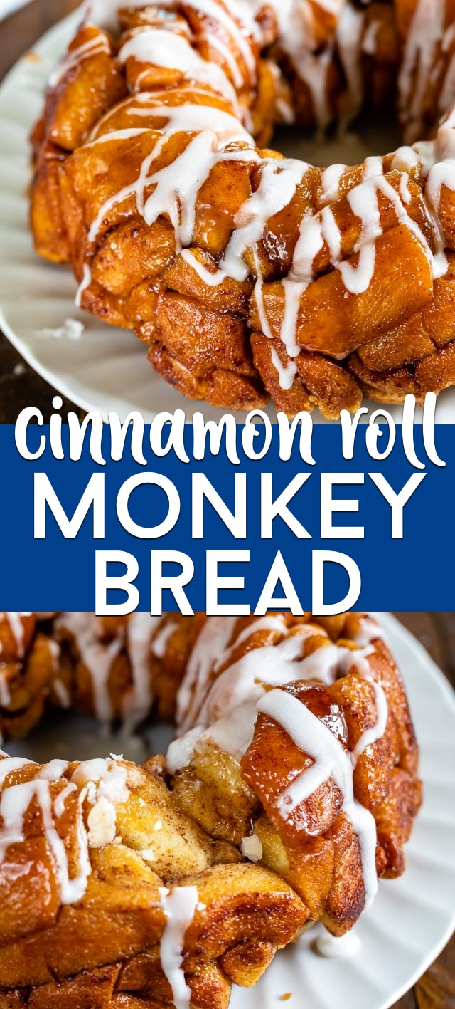 Easy Monkey Bread Recipe with Cinnamon Rolls - Crazy for Crust