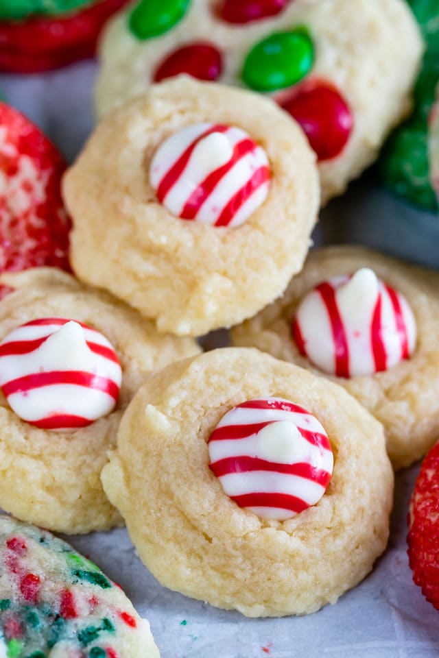 Easy Christmas Drop Cookies 4 ways - Crazy for Crust