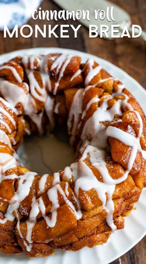 Easy Monkey Bread Recipe with Cinnamon Rolls - Crazy for Crust