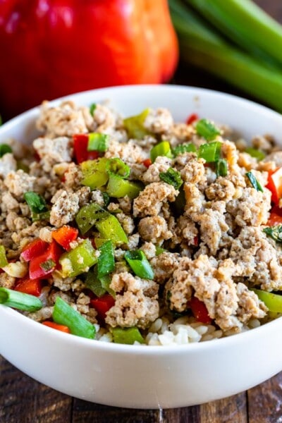 Ground Turkey and Peppers Recipe - Crazy for Crust