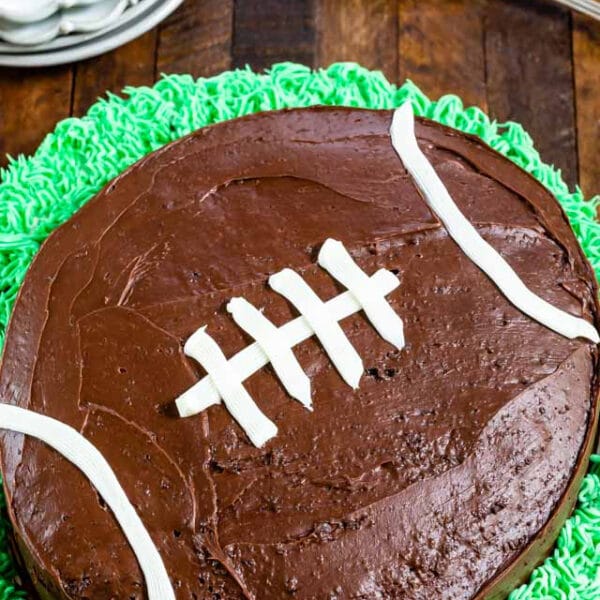 Easy Football Cake Recipe Tutorial Crazy For Crust
