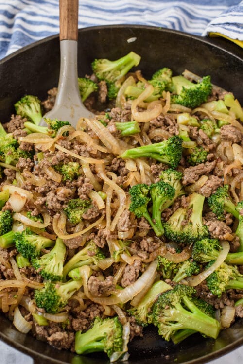 Ground Beef and Broccoli Stir Fry (30 min meal) - Crazy for Crust