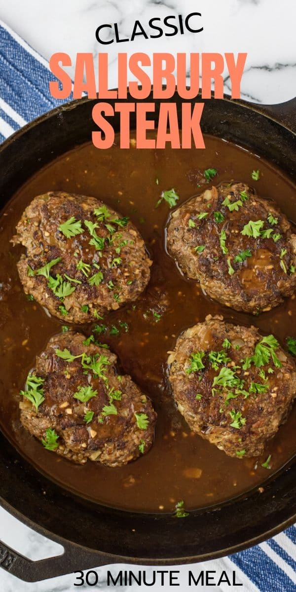 Easy Salisbury Steak (30 minute meal) - Crazy for Crust