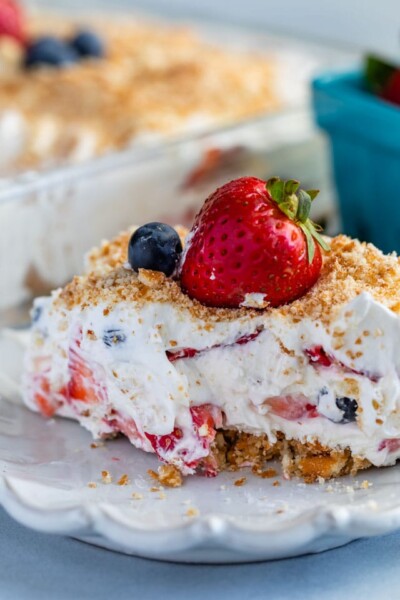 No Bake Berry Dessert Lush Recipe - Crazy for Crust