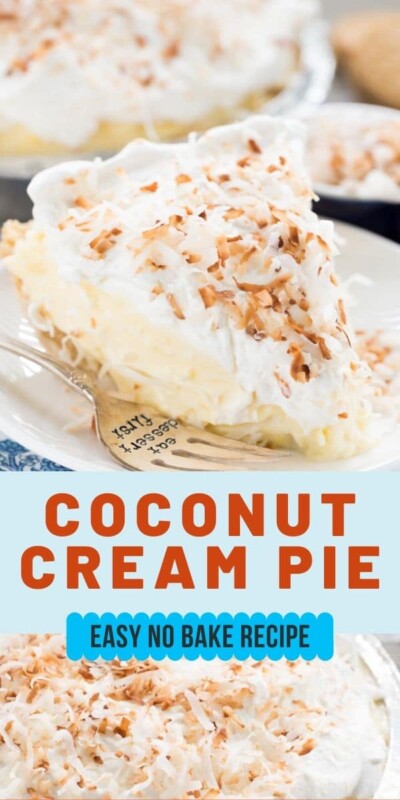 EAST Coconut Cream Pie (no bake) - Crazy For Crust