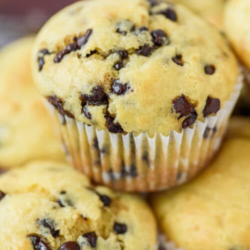 Chocolate Chip Pancake Muffins (PERFECT Breakfast) - Crazy for Crust