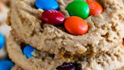 Peanut Butter M&M Cookies Recipe - Crazy for Crust