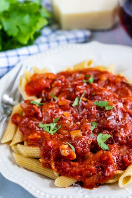 Easy 30 Minute Pasta Sauce Recipe - Crazy for Crust