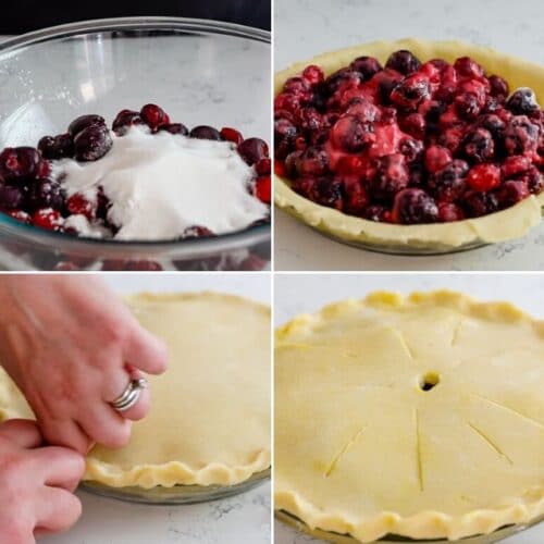 Homemade Cherry Pie Recipe (topping options) - Crazy for Crust