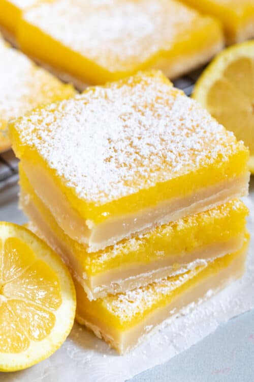 Best Lemon Bars Recipe EVER, Seriously - Crazy for Crust