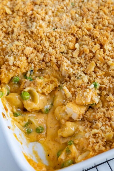 Easy Cheesy Chicken Casserole Recipe - Crazy for Crust