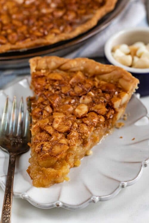 Macadamia Nut Pie with White Chocolate - Crazy for Crust