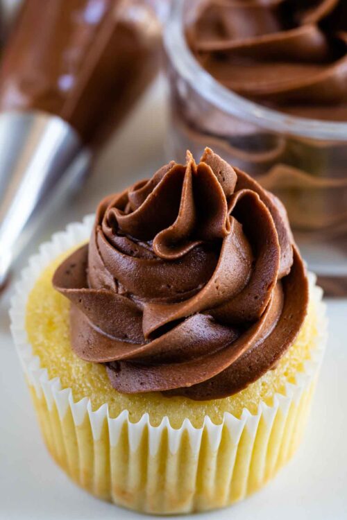 Whipped Chocolate Buttercream Frosting Recipe - Crazy for Crust