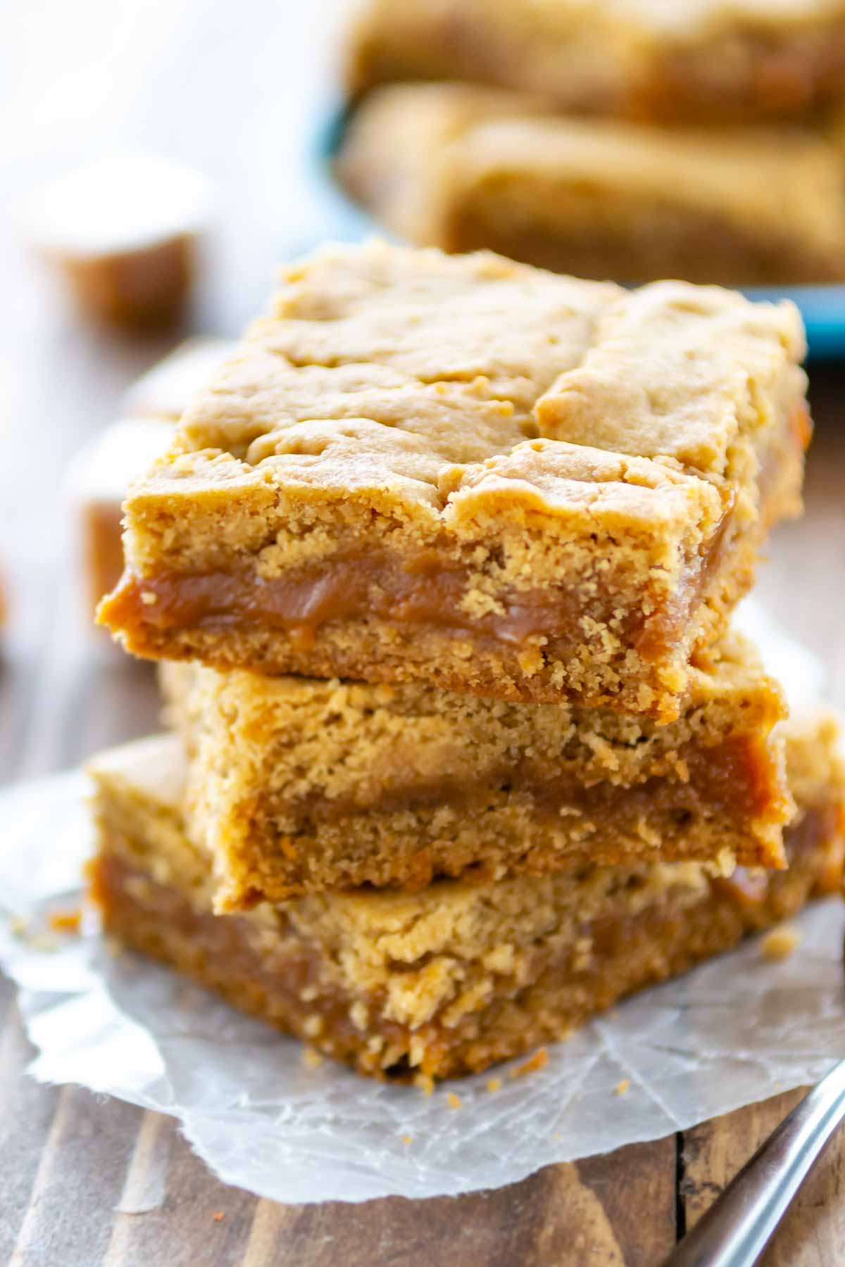 Caramel Peanut Butter Cookie Bars Crazy for Crust