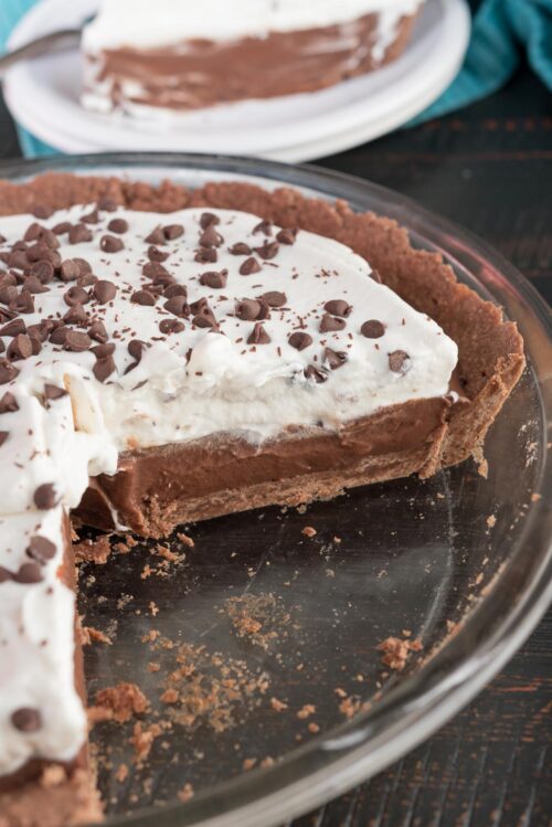 Double Chocolate Pudding Pie - Crazy for Crust