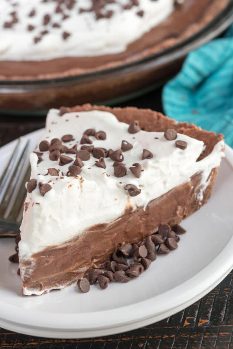 Double Chocolate Pudding Pie - Crazy for Crust