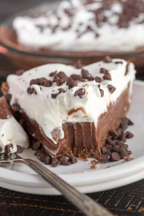 Double Chocolate Pudding Pie - Crazy for Crust