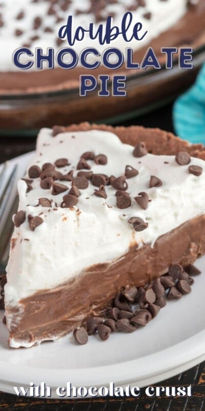 Double Chocolate Cream Pie - Crazy for Crust