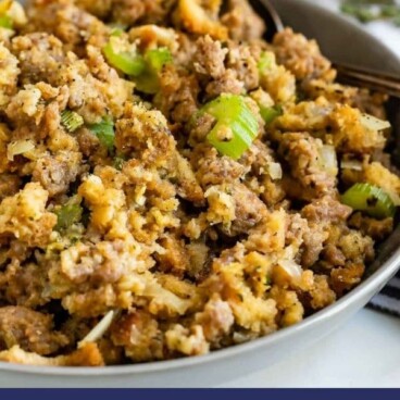 Easy Sausage Stuffing (15-minute Recipe) - Crazy for Crust