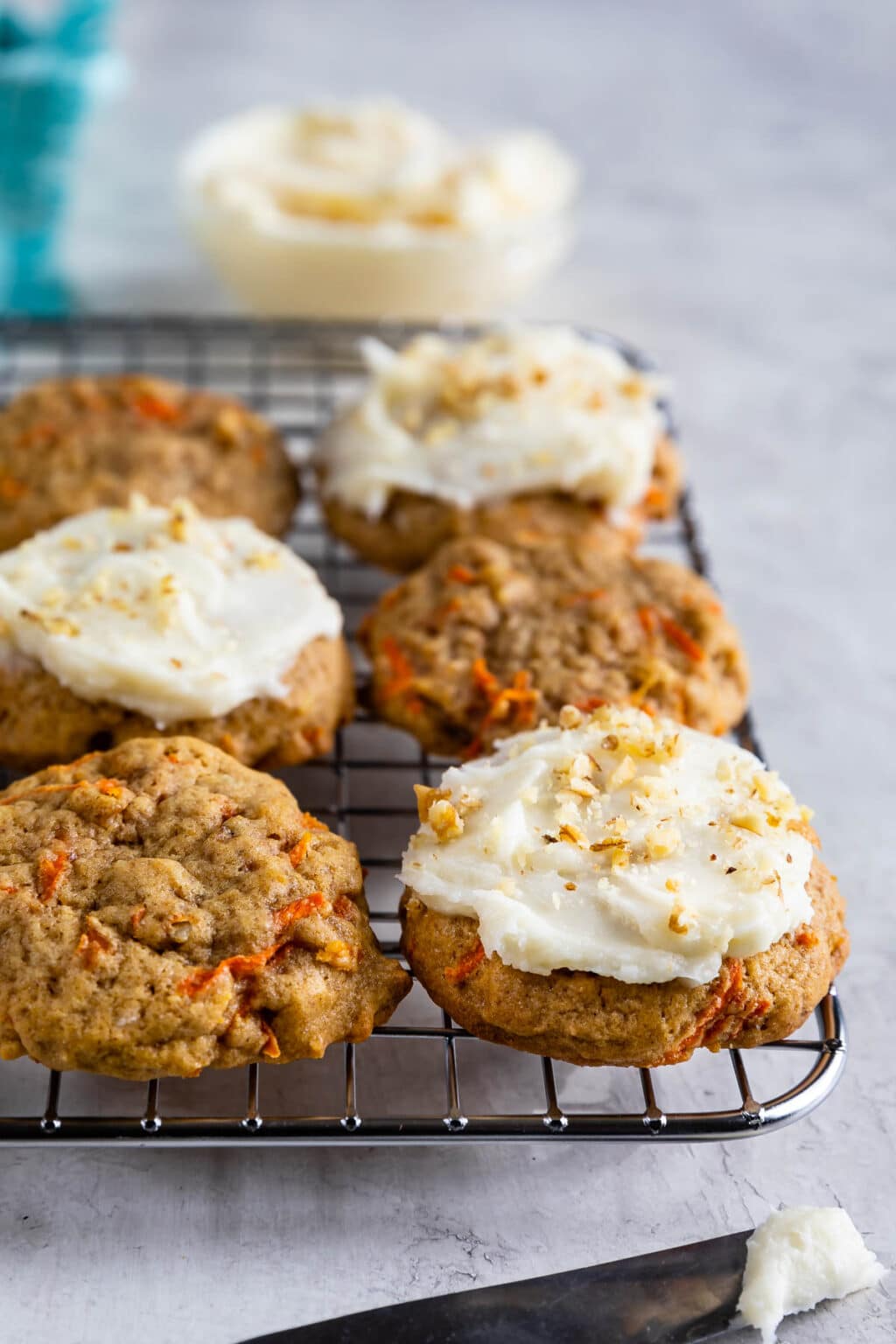 Best Carrot Cake Cookies With Cream Cheese Frosting Crazy For Crust