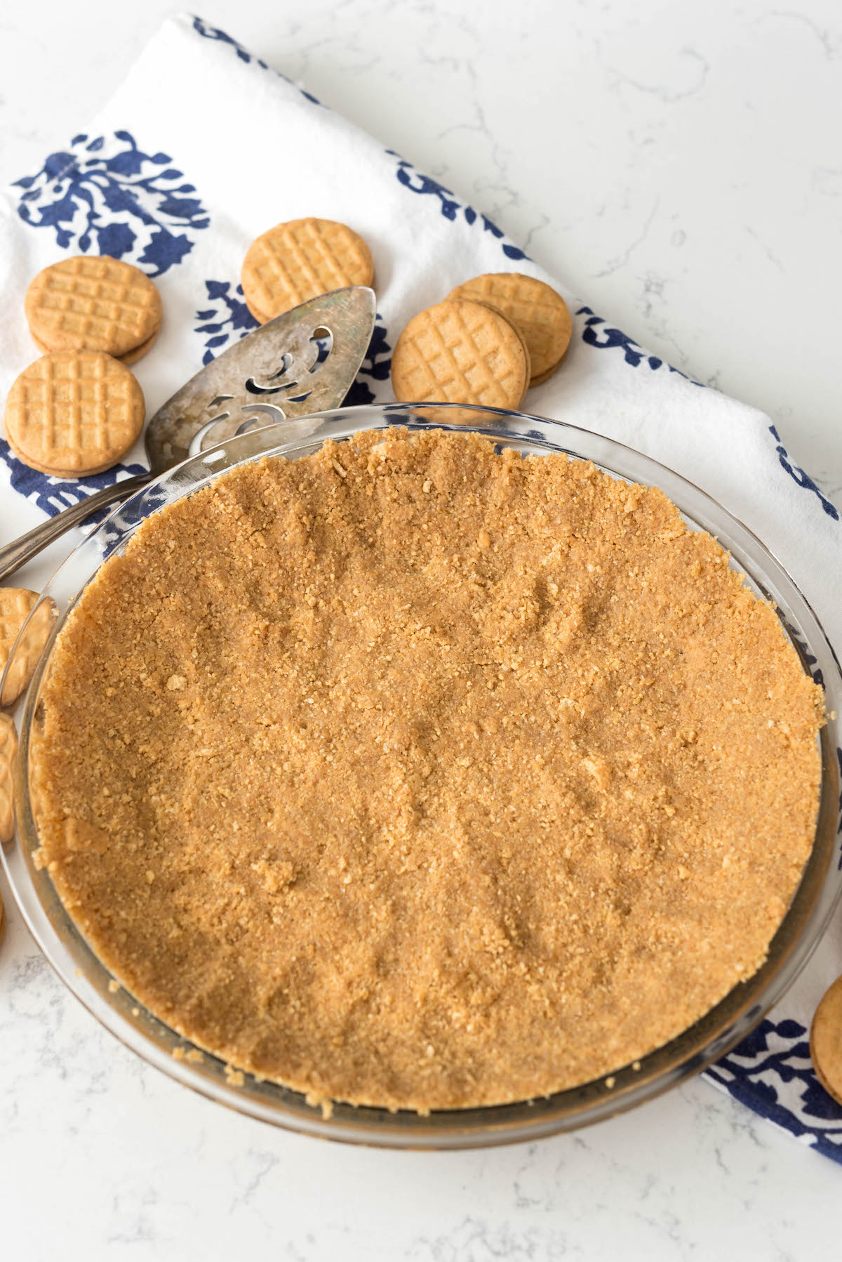 EASY Peanut Butter Cookie Pie Crust - Crazy for Crust