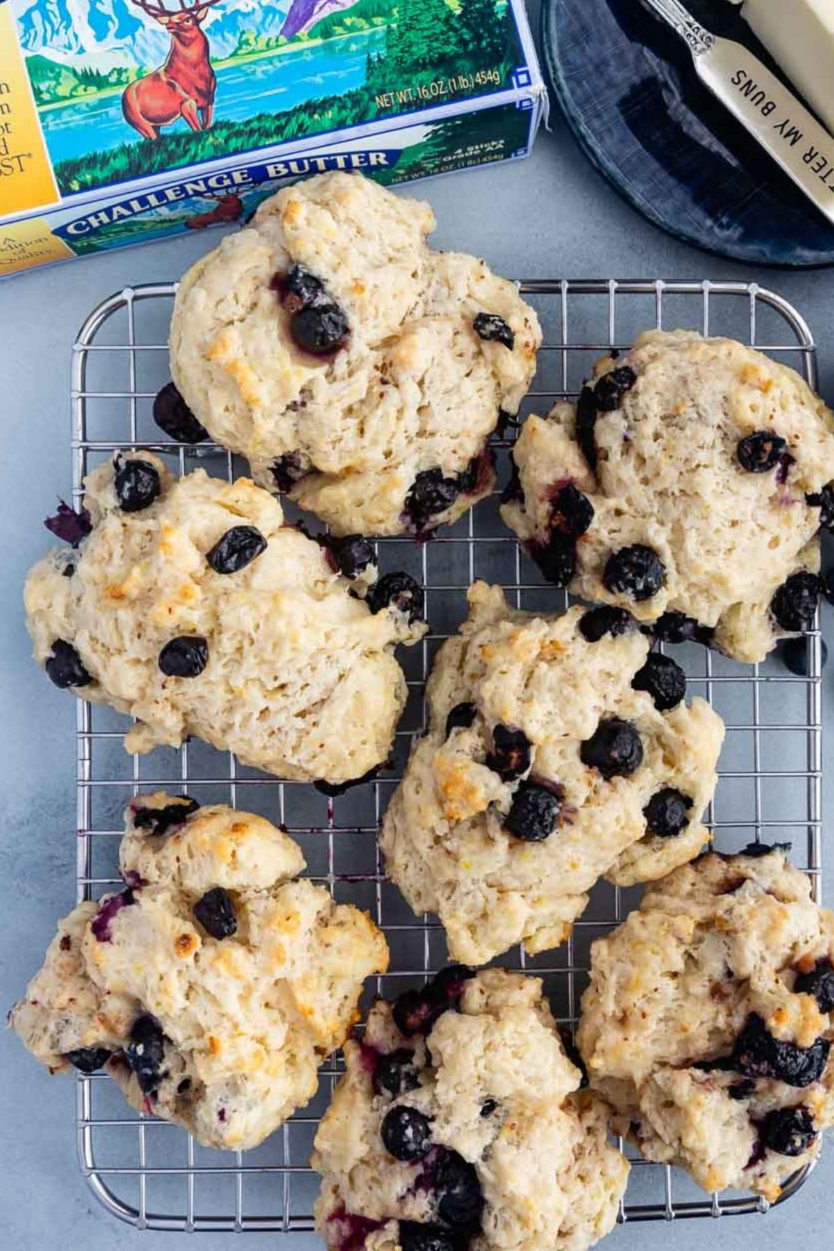 Easy Blueberry Biscuits Recipe (Drop Biscuits) Crazy for Crust