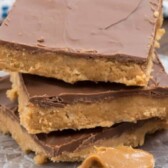 Stack of the best peanut butter bars