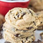 Stack of the best pudding cookies