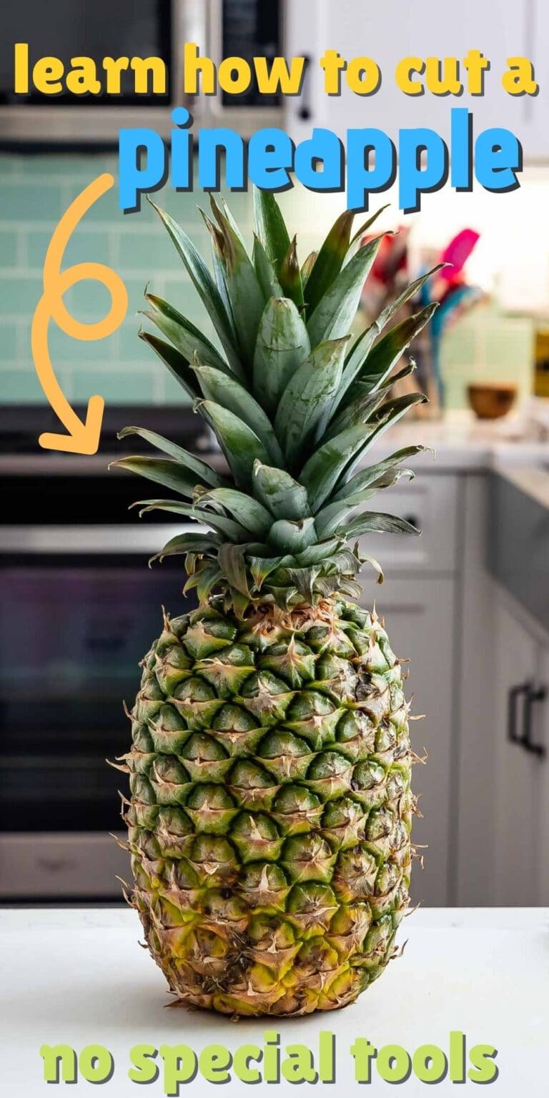 How to Cut a Pineapple into chunks - Crazy for Crust