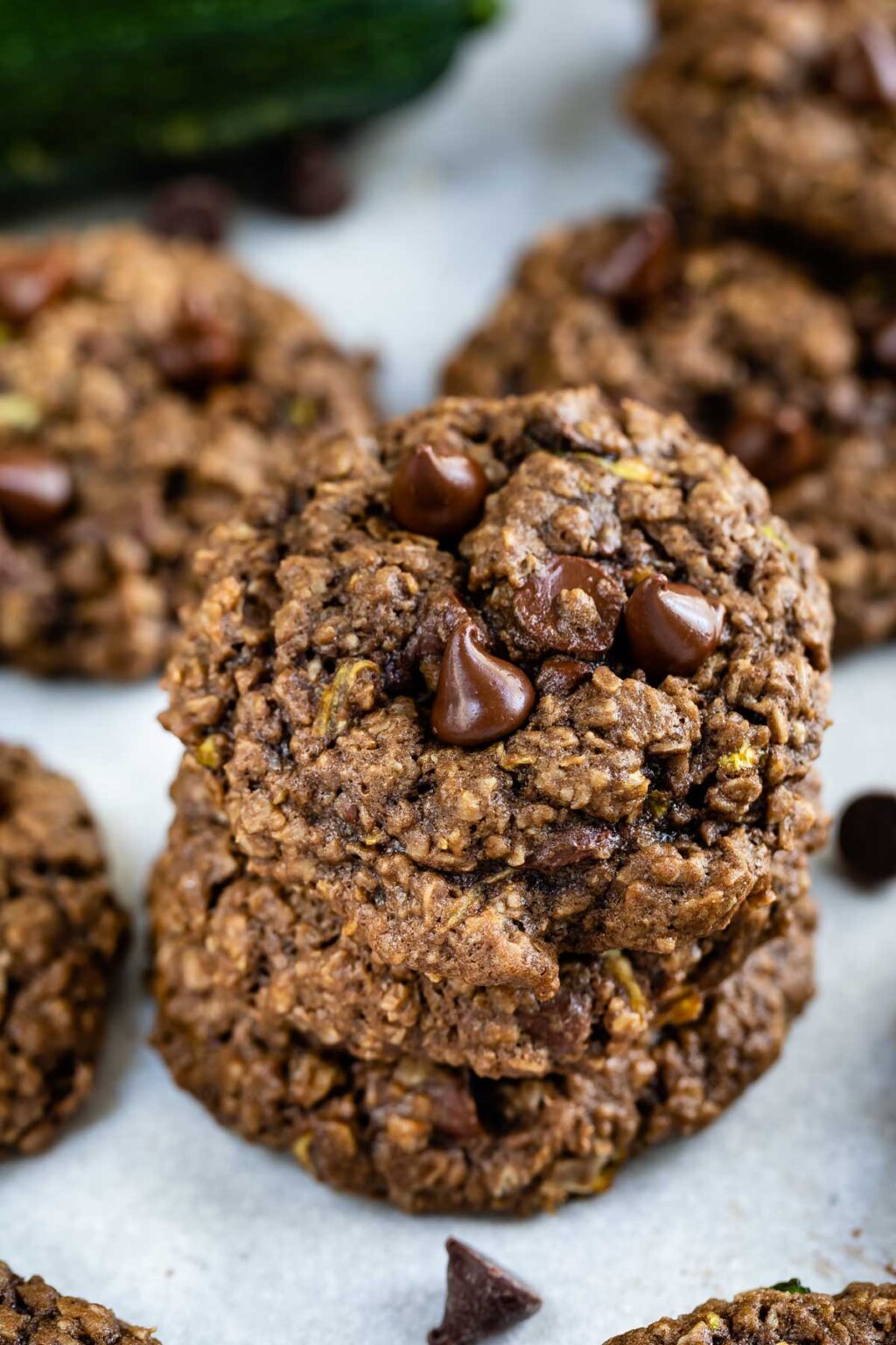 Chocolate Oatmeal Zucchini Cookies Crazy for Crust