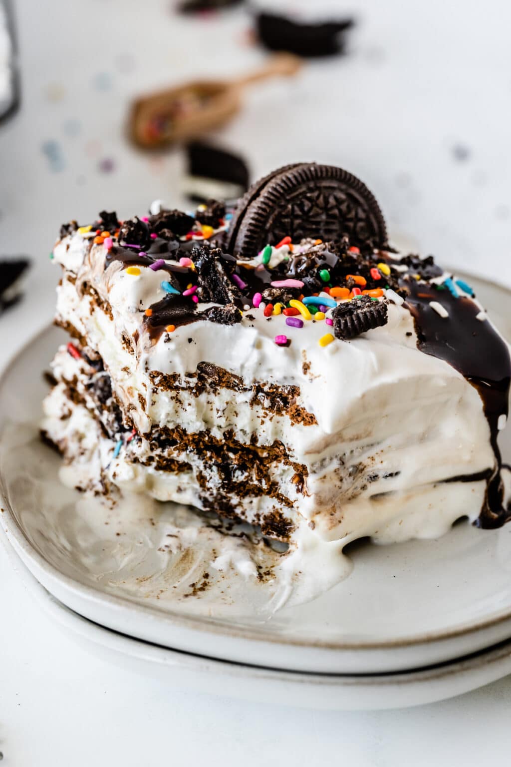 Easy Ice Cream Sandwich Cake | Crazy for Crust