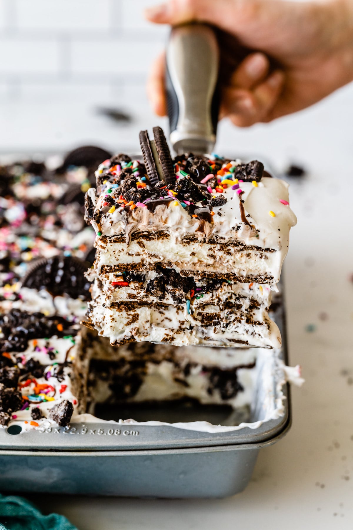 Easy Ice Cream Sandwich Cake | Crazy for Crust