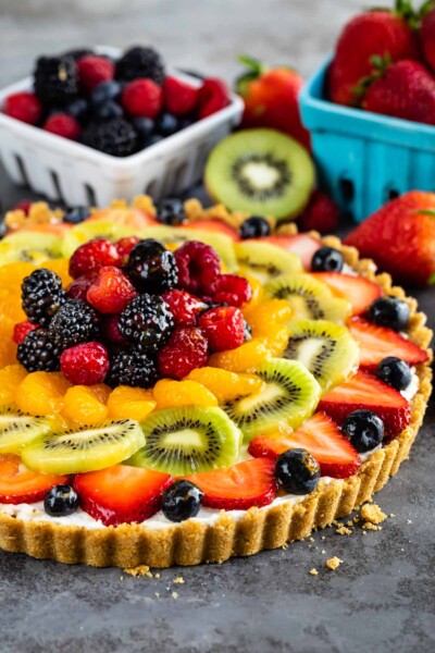 Fruit Tart Recipe (No Bake) - Crazy for Crust