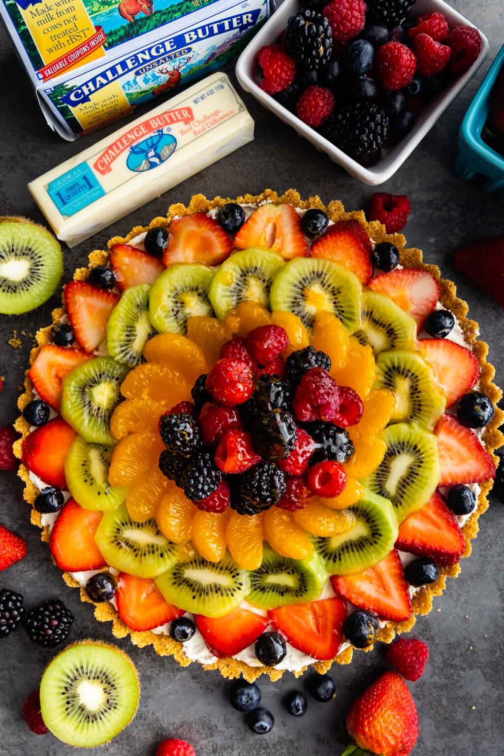 Fruit Tart Recipe (No Bake) - Crazy for Crust