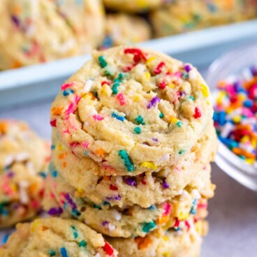 Funfetti Cookies without cake mix - Crazy for Crust