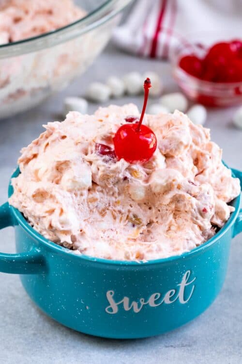 Classic Cherry Fluff Recipe (Dessert Salad) Crazy for Crust