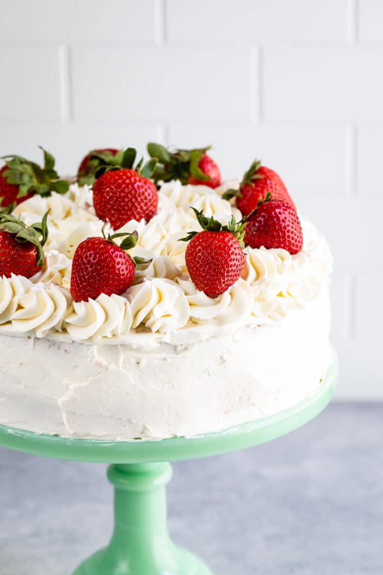 Strawberry Shortcake Layer Cake - Crazy for Crust