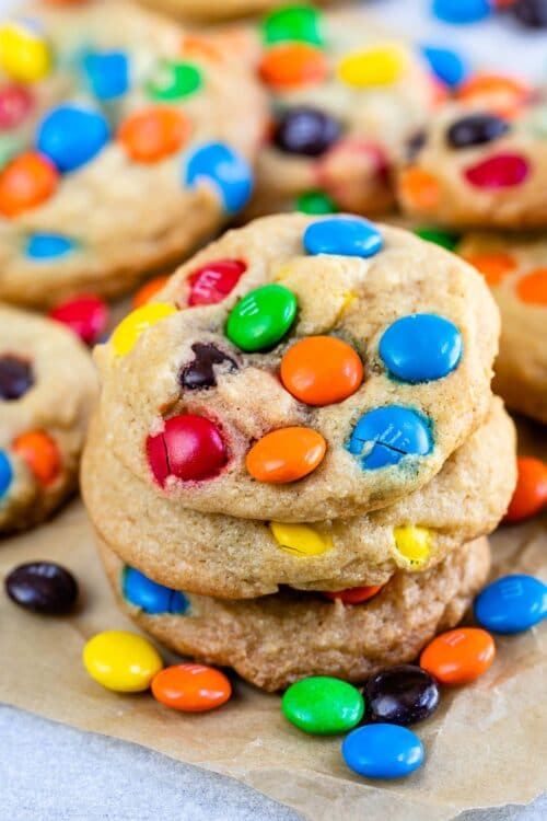 The BEST EVER Chocolate Chip M&M Cookies - Crazy for Crust