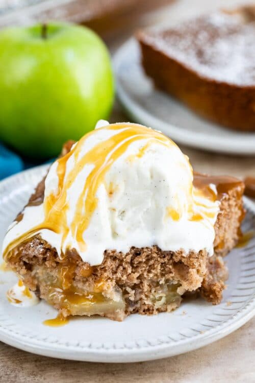 Easy Apple Pie Cake Recipe (Dump Cake) - Crazy for Crust