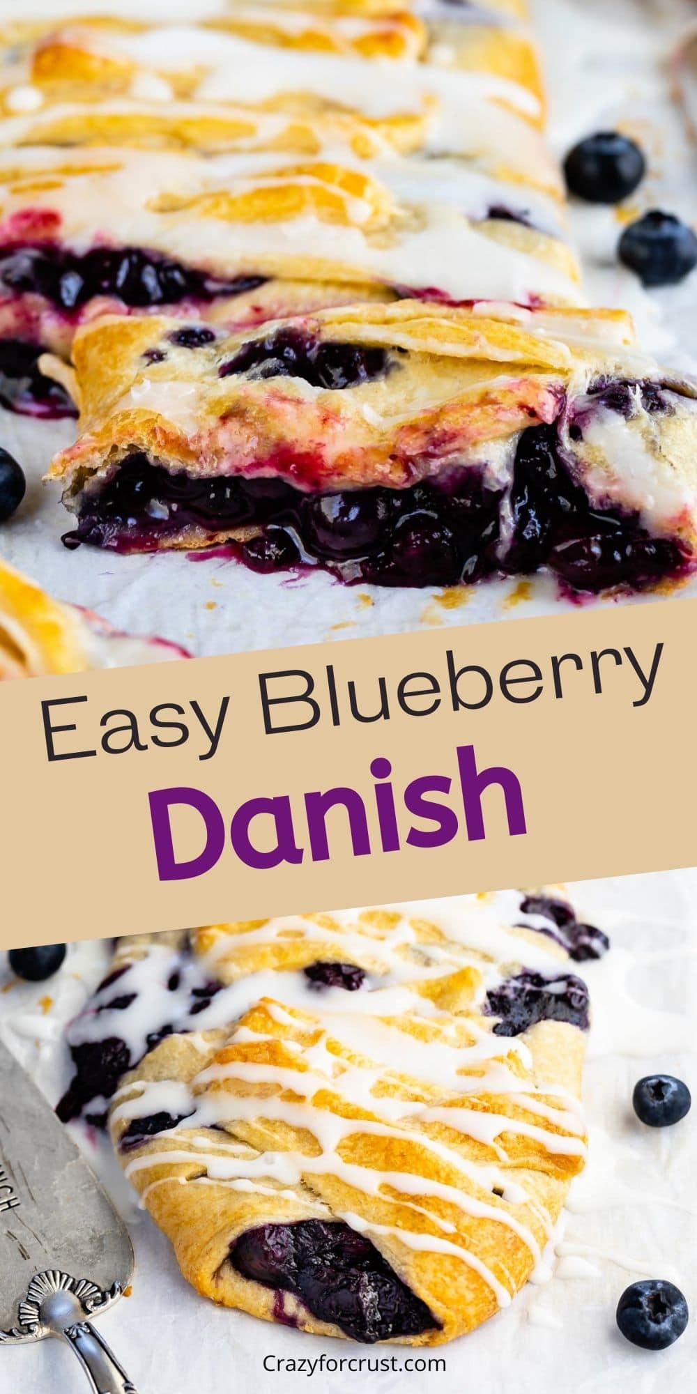 BEST Easy Blueberry Danish Recipe - Crazy for Crust