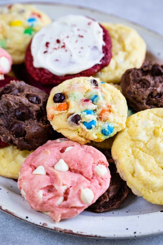 Easiest Cake Mix Cookies (3 ingredients) - Crazy for Crust