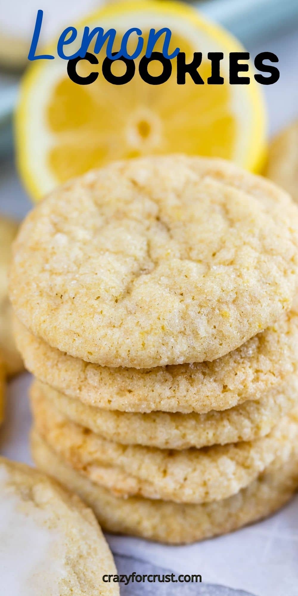 BEST Lemon Cookie Recipe (Plain or Iced) - Crazy for Crust