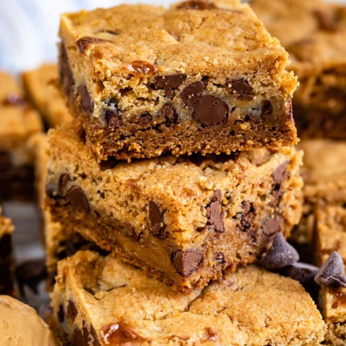 Double Decker Cookie Gooey Bars - Crazy for Crust