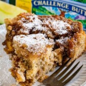 slice of coffee cake on plate