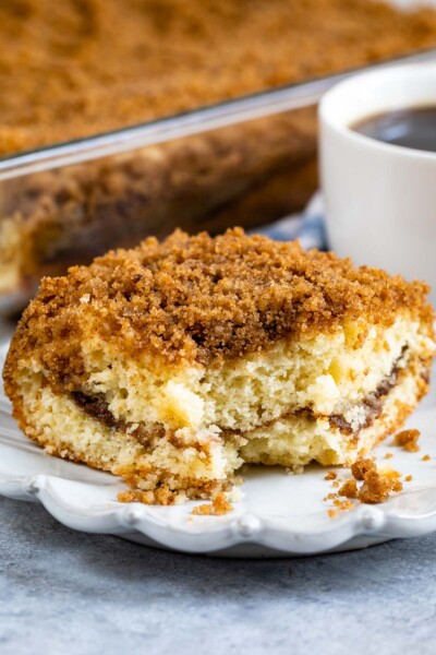 How to Make Coffee Cake with Streusel - Crazy for Crust