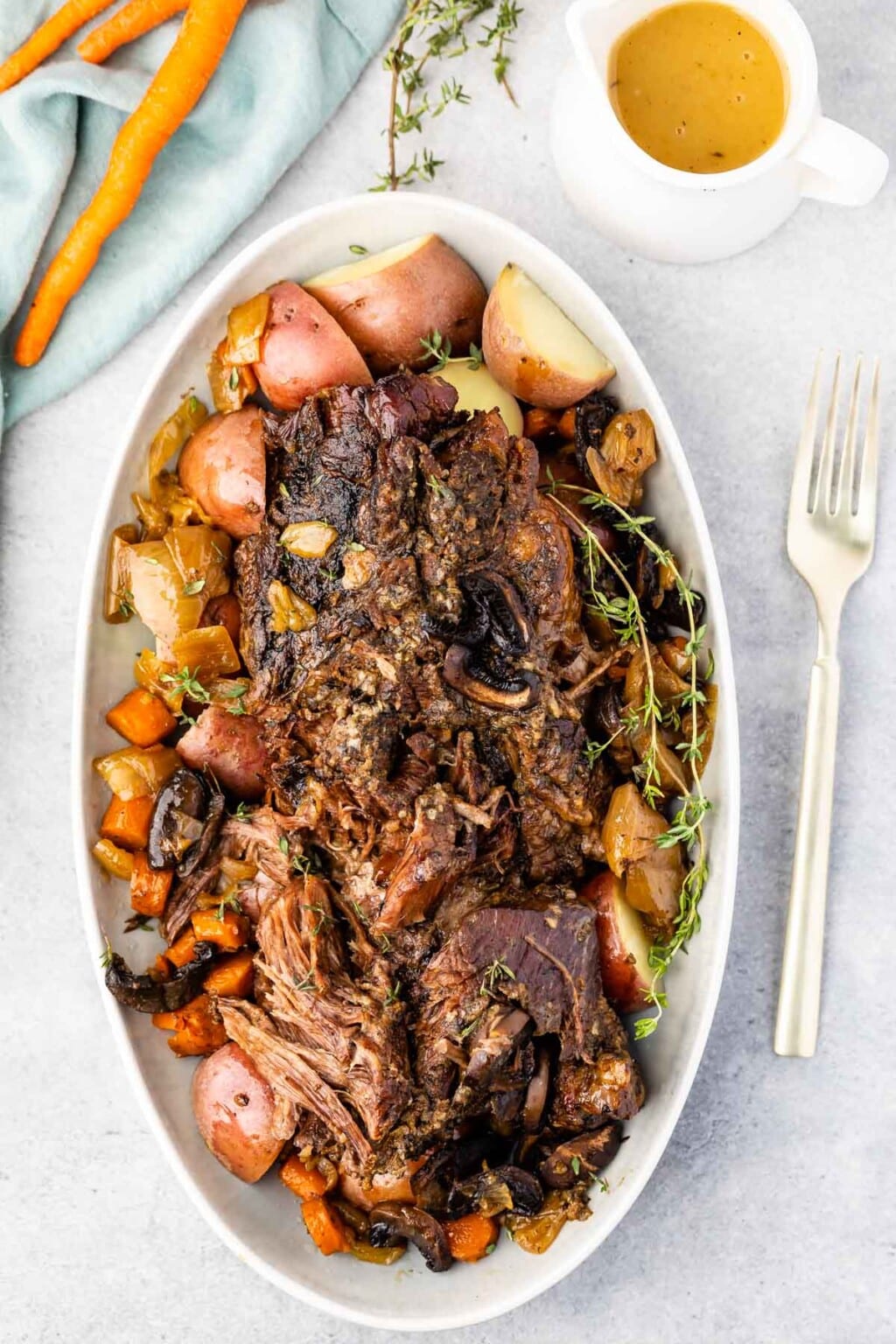 Crockpot Pot Roast with Gravy - Crazy for Crust