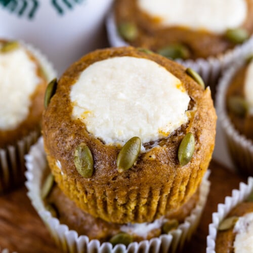 Pumpkin Cream Cheese Muffins - The Gunny Sack